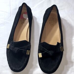 Coach Black suede Women's Loafers 6